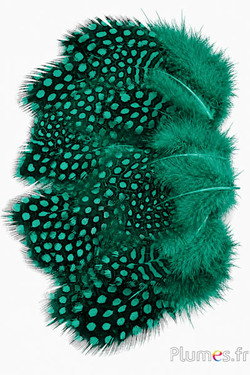 Parelhoen - 3-6 cm - smaragdgroen